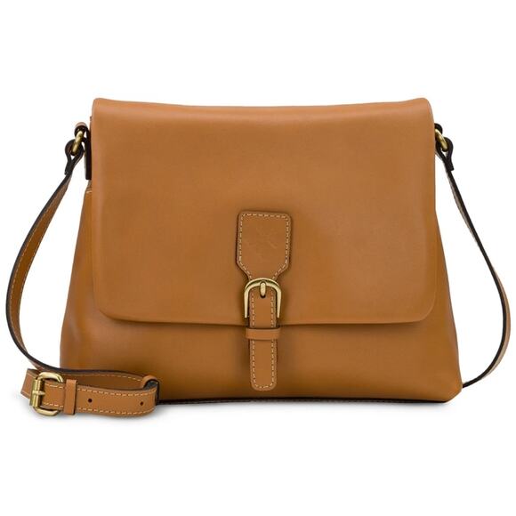 Patricia Nash Handbags - NWT Patricia Nash Mili Tan Soft Leather Medium Flap Crossbody Purse Coin Bag